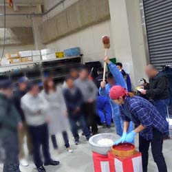 会社納会　年末もちつき大会画像